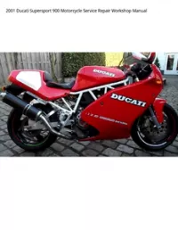 2001 Ducati Supersport 900 Motorcycle Service Repair Workshop Manual preview