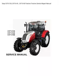 Steyr CVT 6130  CVT 6145   CVT 6160 Tractors Tractors Service Repair Manual preview