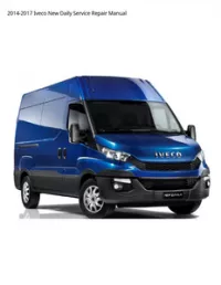 2014-2017 Iveco New Daily Service Repair Manual preview